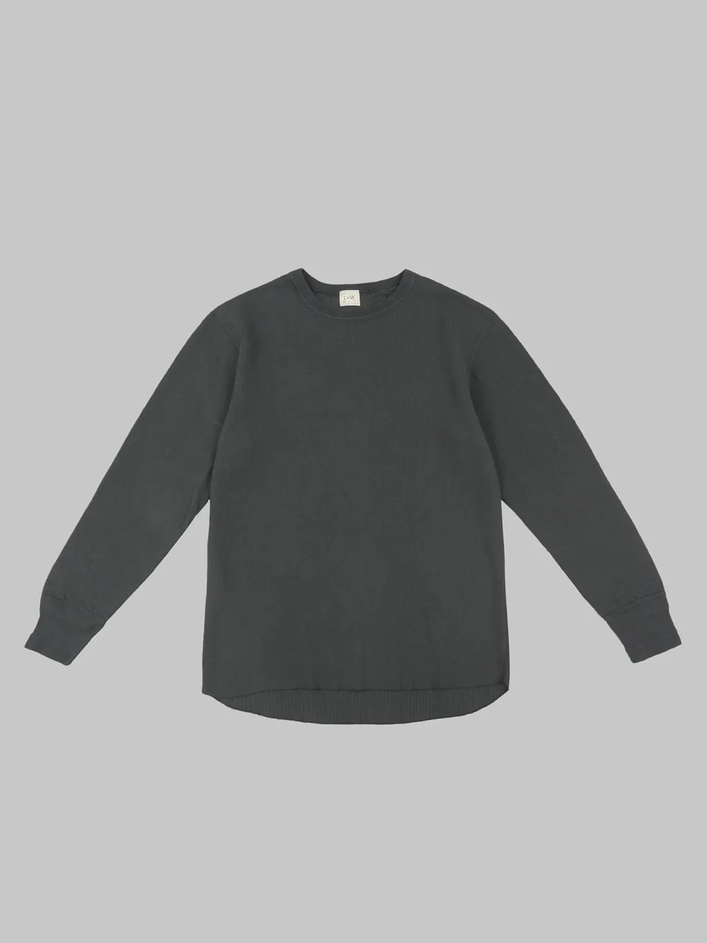 Loop & Weft Double Face Jacquard Crewneck Thermal Antique Black