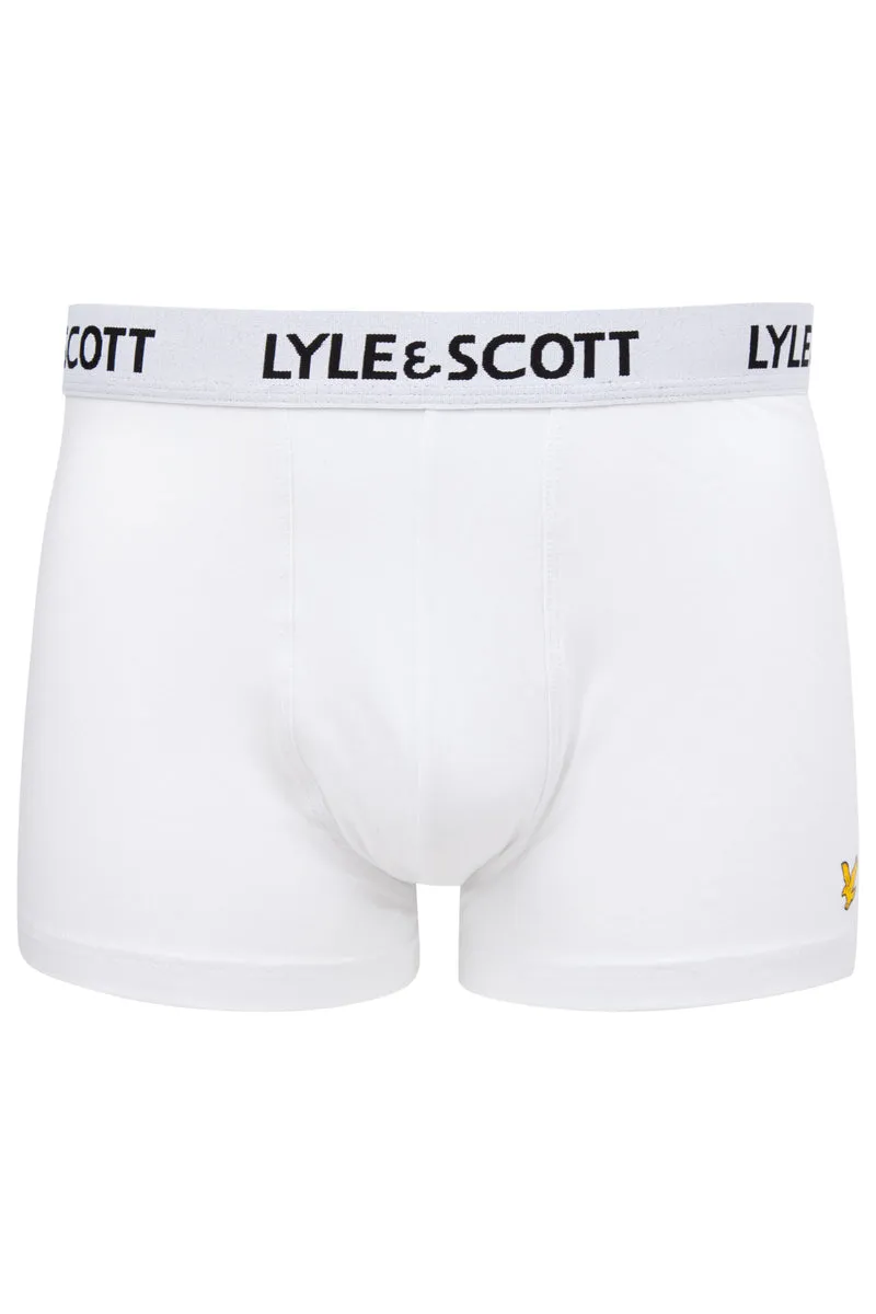 Lyle & Scott 3 Pack Barclay Boxers Shorts White