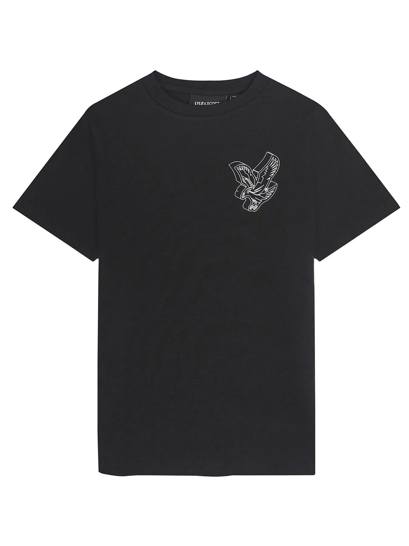 Lyle & Scott Boys 3d Eagle Graphic Short Sleeve T-shirt - Black