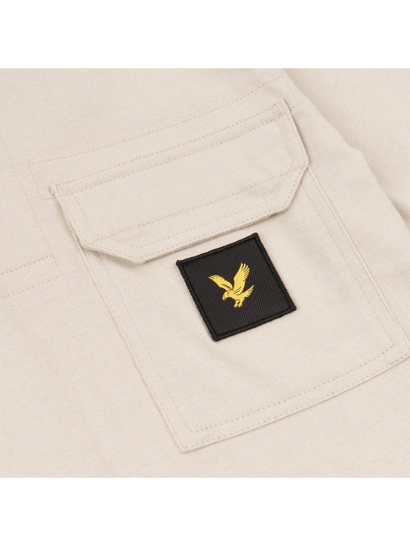 Lyle & Scott Boys Jersey Pocket Polo Shirt - Moonstruck - Light Grey