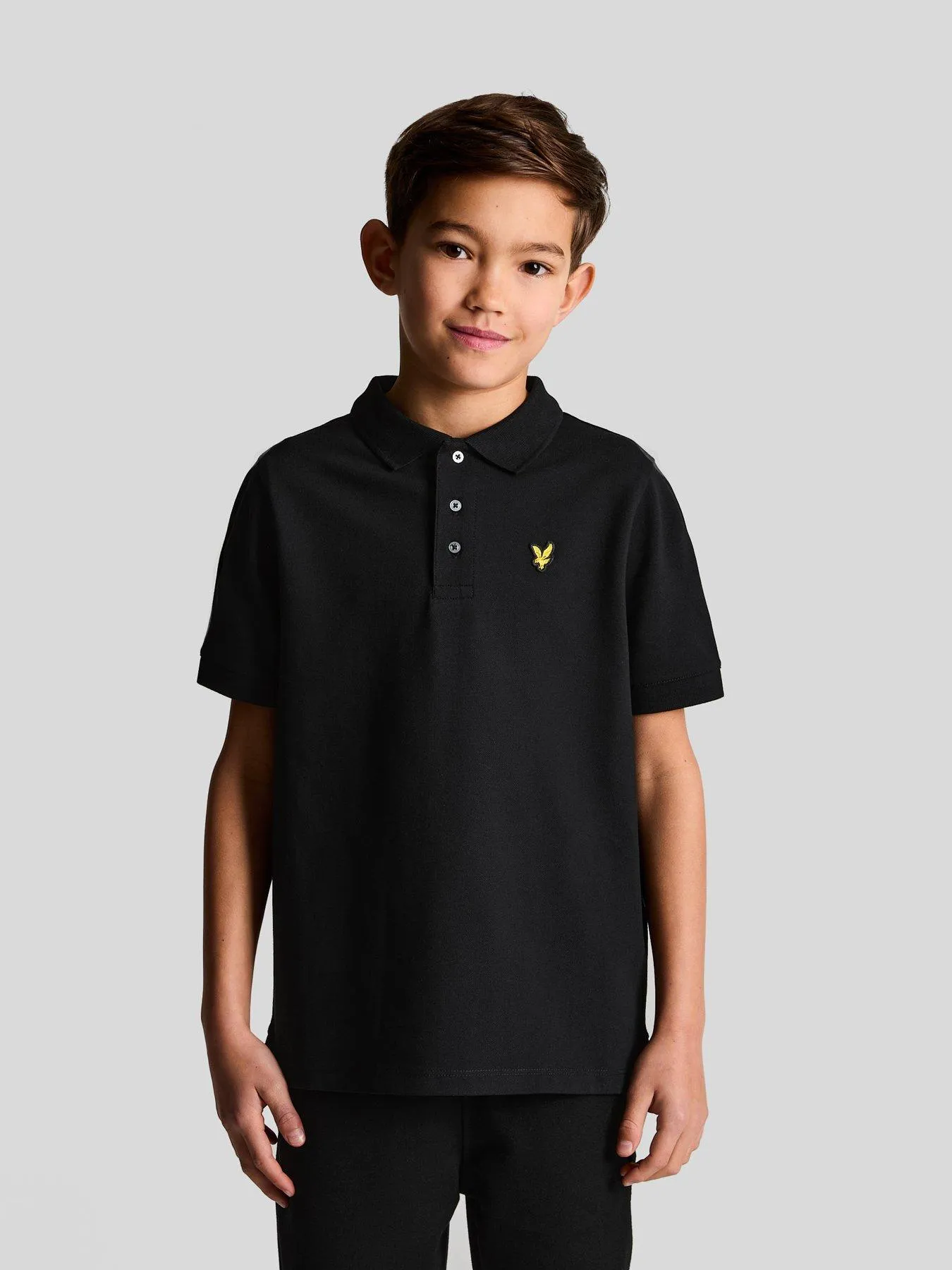 Lyle & Scott Boys Short Sleeve Polo Shirt - Black