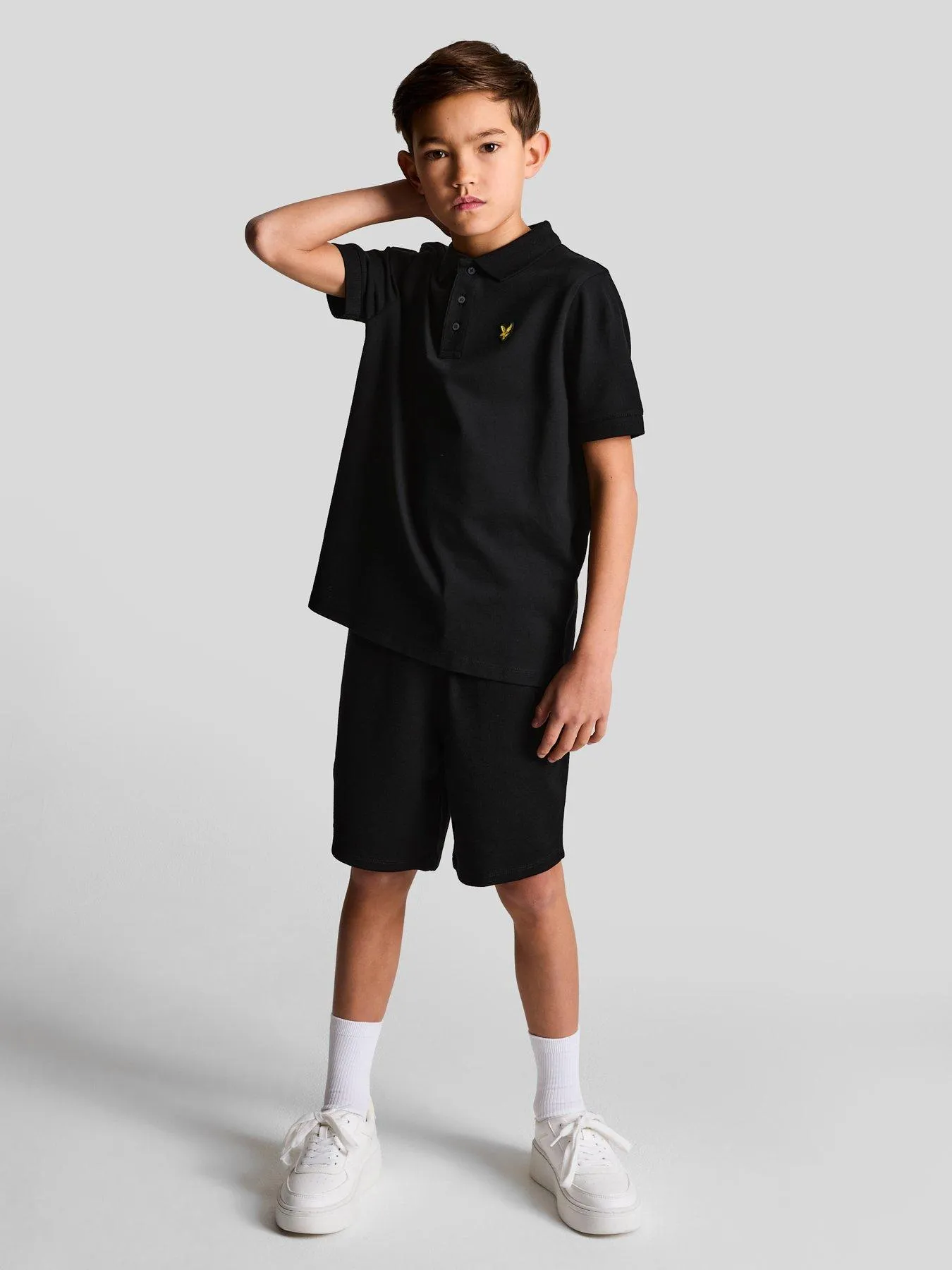 Lyle & Scott Boys Short Sleeve Polo Shirt - Black