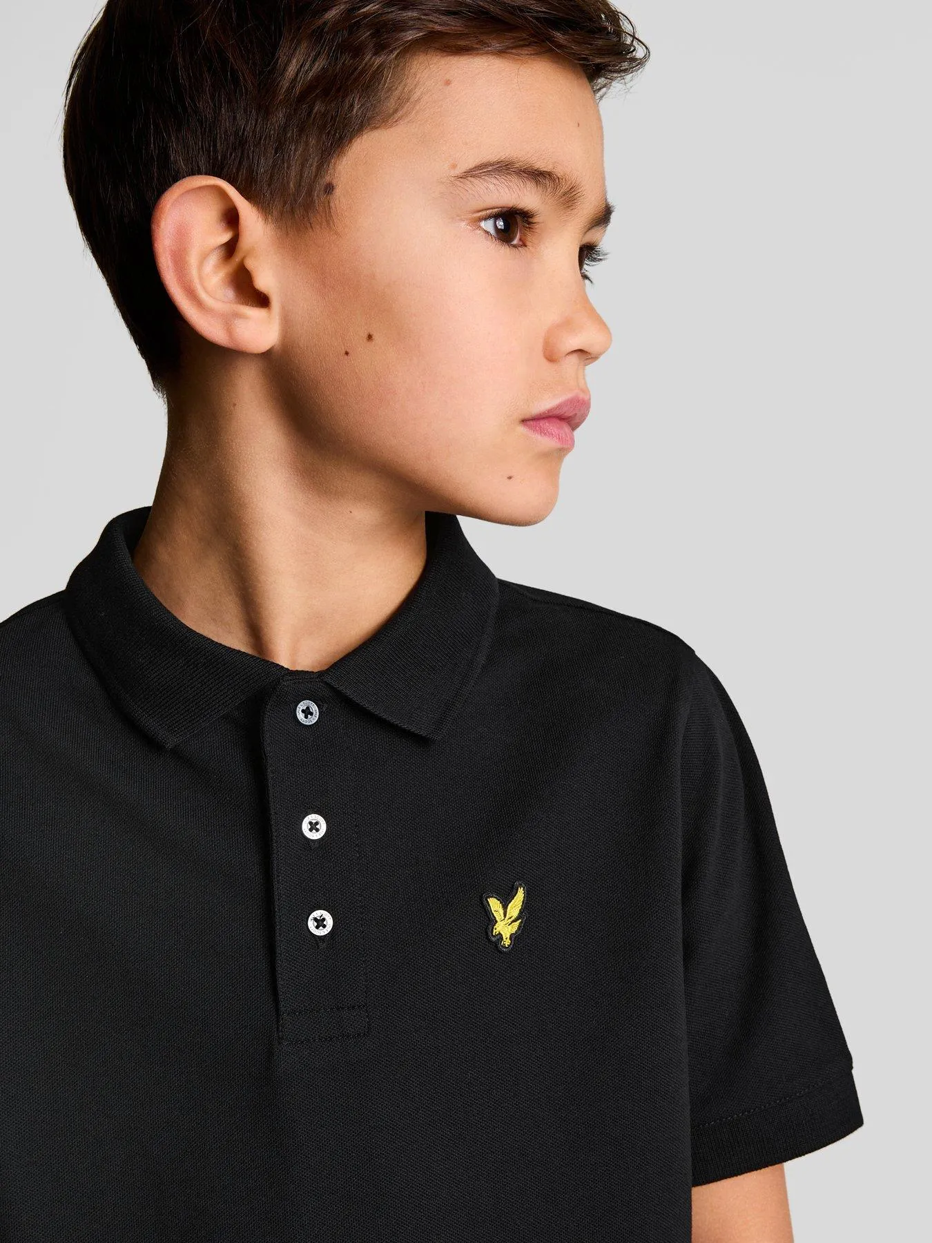 Lyle & Scott Boys Short Sleeve Polo Shirt - Black