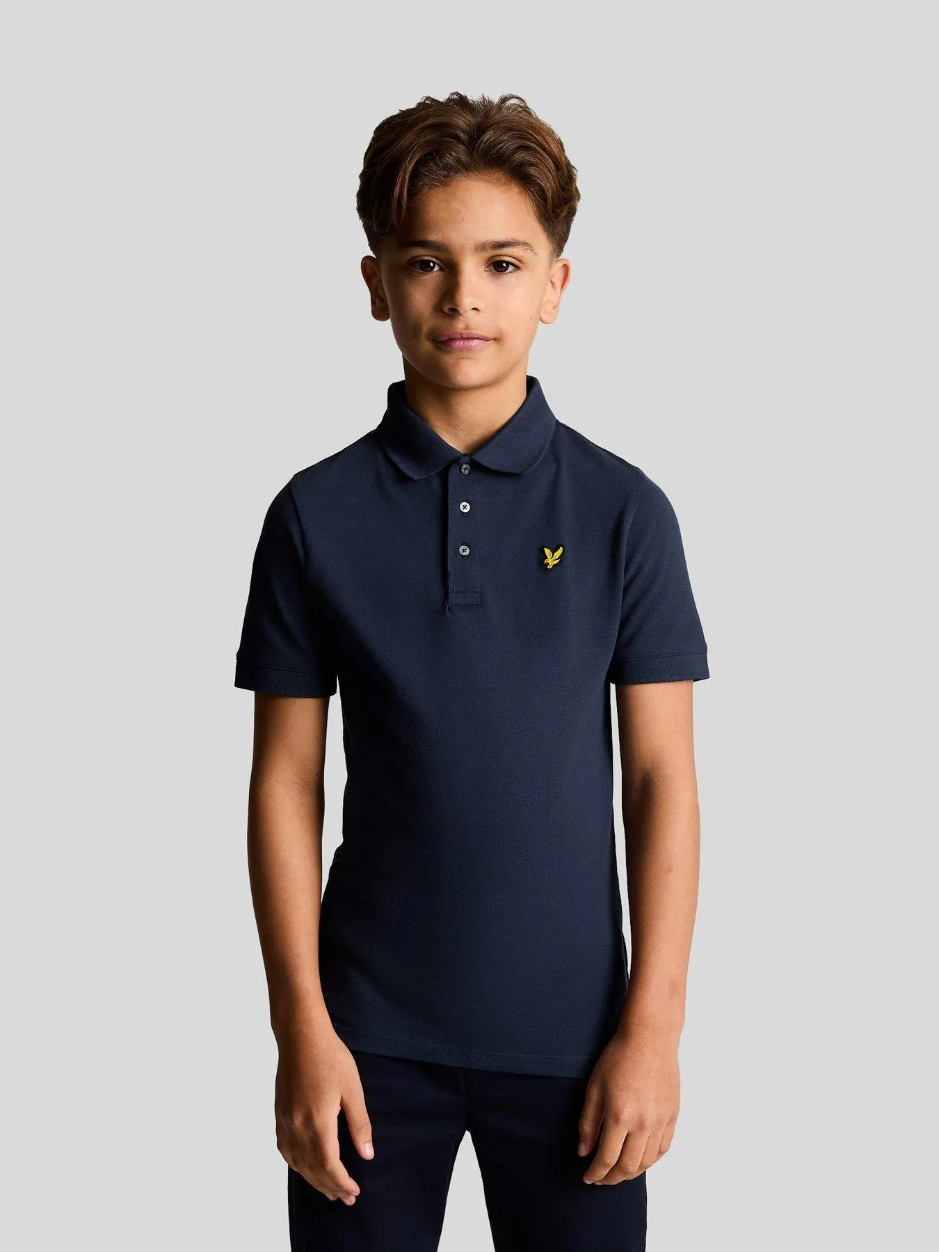 Lyle & Scott Boys Short Sleeve Polo Shirt - Navy