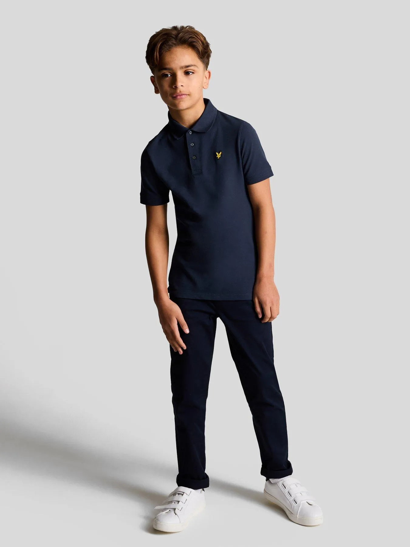 Lyle & Scott Boys Short Sleeve Polo Shirt - Navy