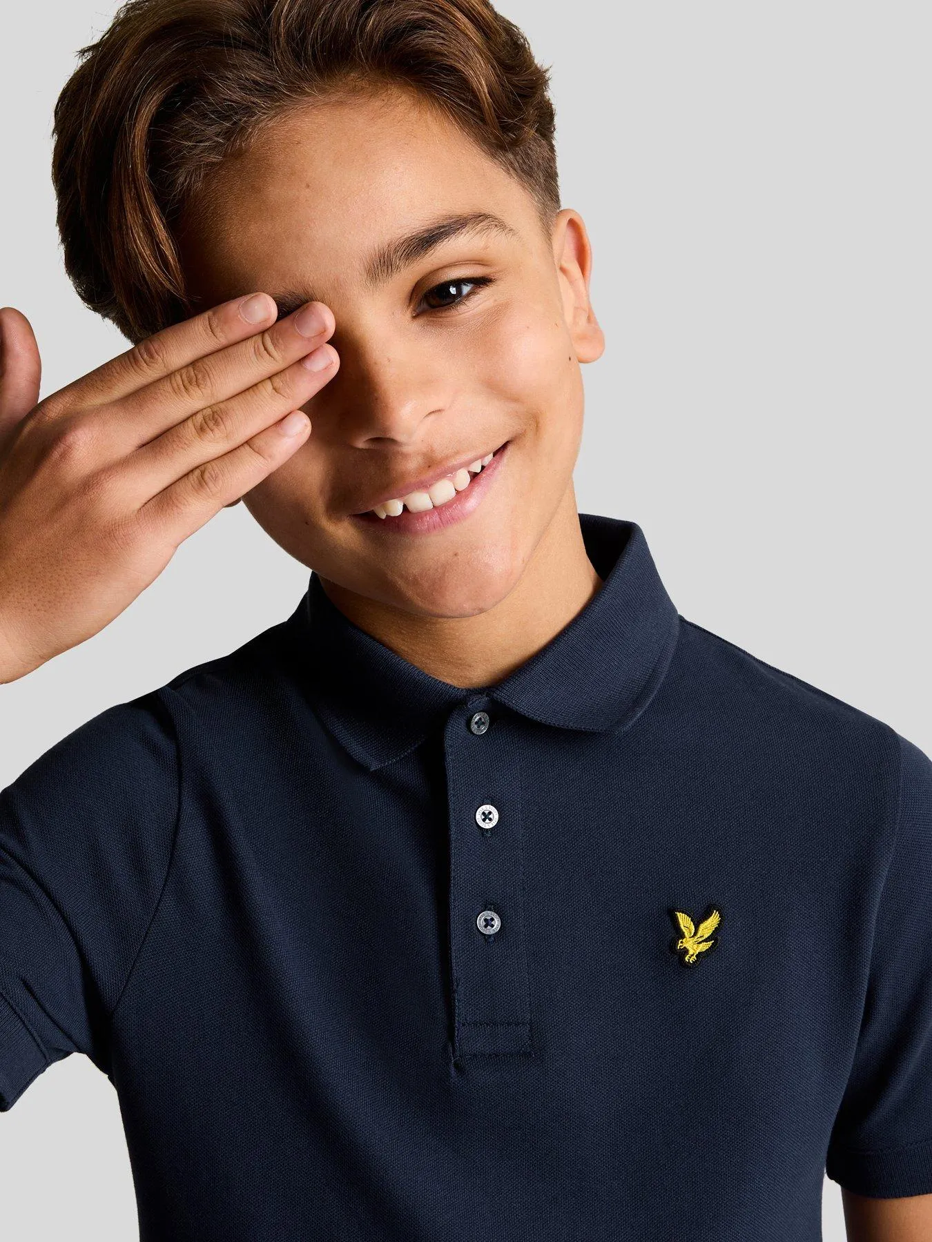 Lyle & Scott Boys Short Sleeve Polo Shirt - Navy