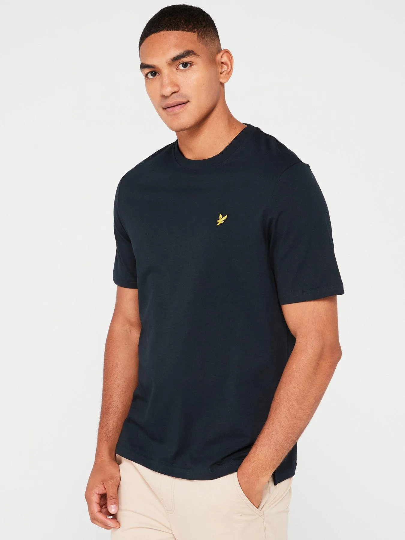 Lyle & Scott Lyle & Scott Tartan Heritage Graphic Relaxed Fit T-shirt - Navy