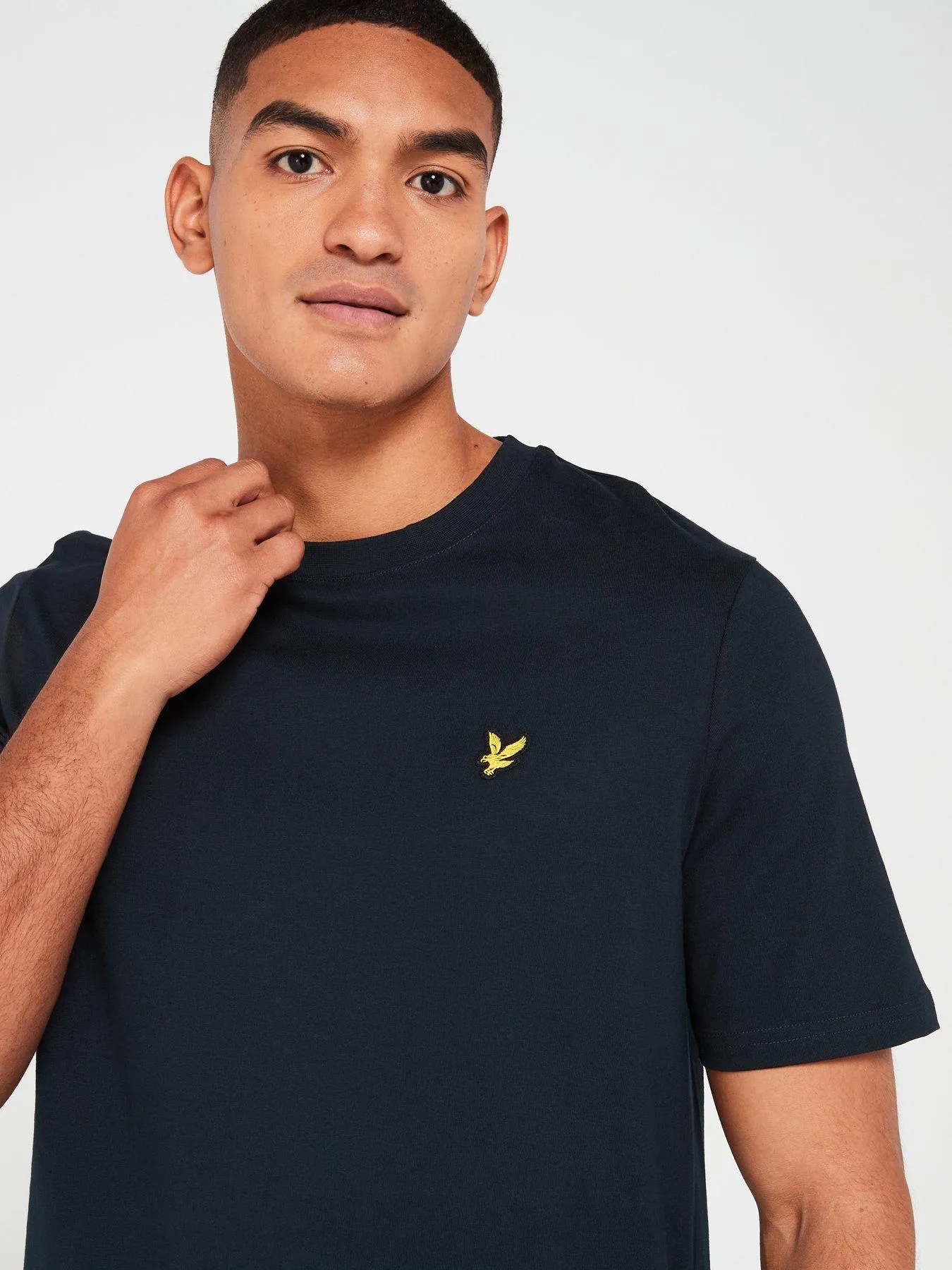 Lyle & Scott Lyle & Scott Tartan Heritage Graphic Relaxed Fit T-shirt - Navy