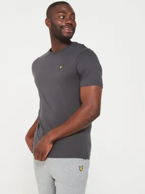 Lyle & Scott Lyle & Scott Short Sleeve Regular Fit Plain T-shirt - Dark Grey