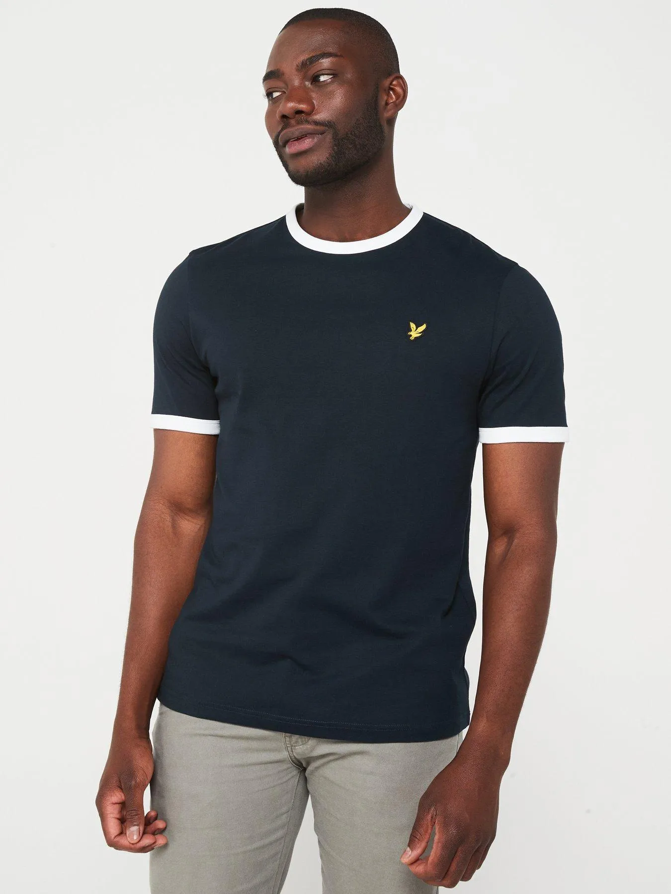 Lyle & Scott Lyle & Scott Short Sleeve Regular Fit Ringer T-shirt - Navy