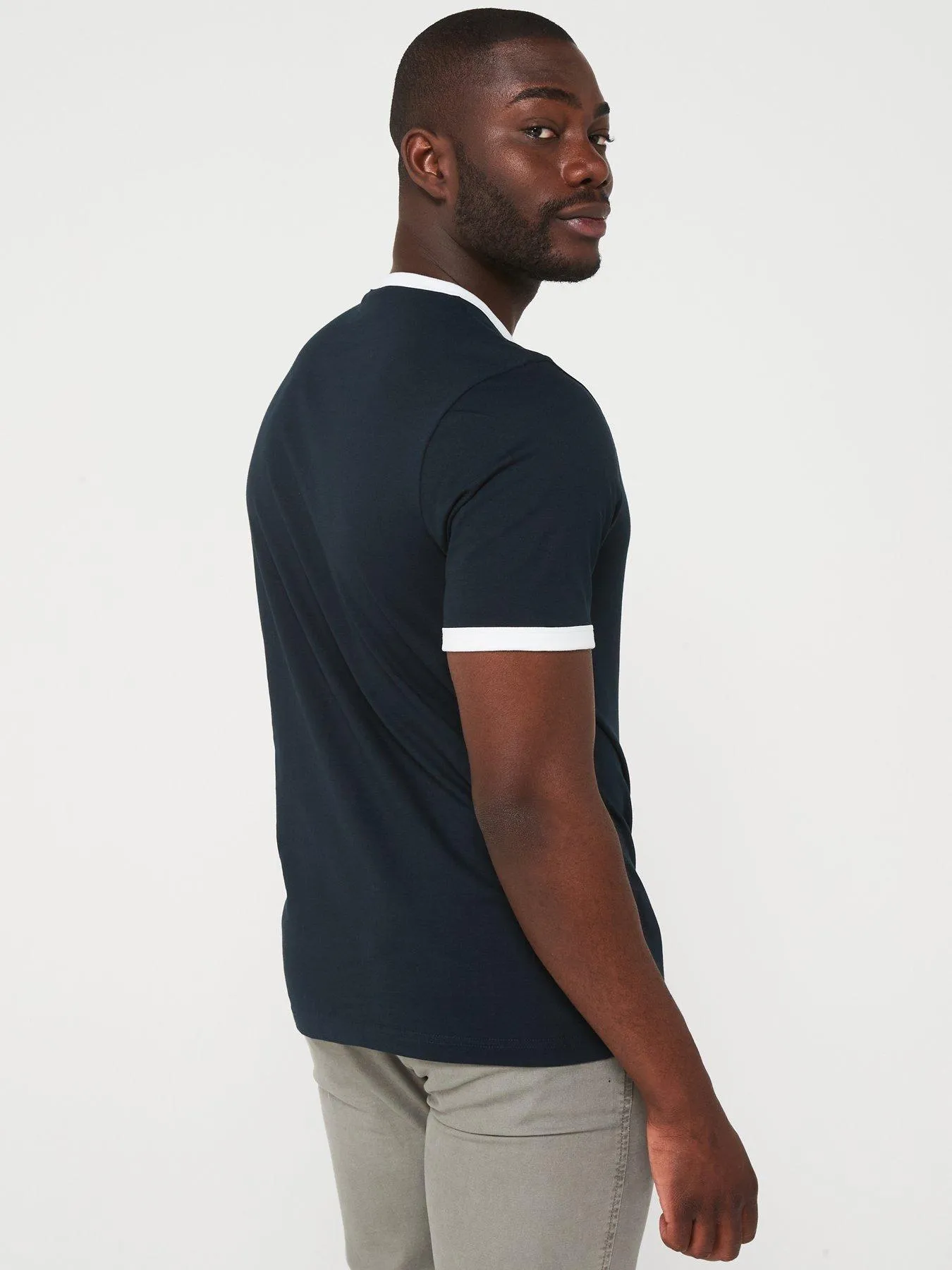 Lyle & Scott Lyle & Scott Short Sleeve Regular Fit Ringer T-shirt - Navy