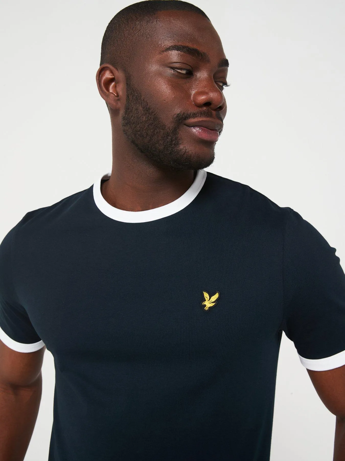 Lyle & Scott Lyle & Scott Short Sleeve Regular Fit Ringer T-shirt - Navy