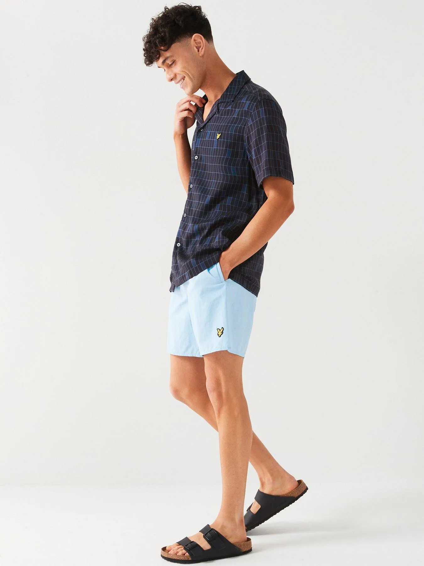 Lyle & Scott Plain Swim Shorts - Light Blue