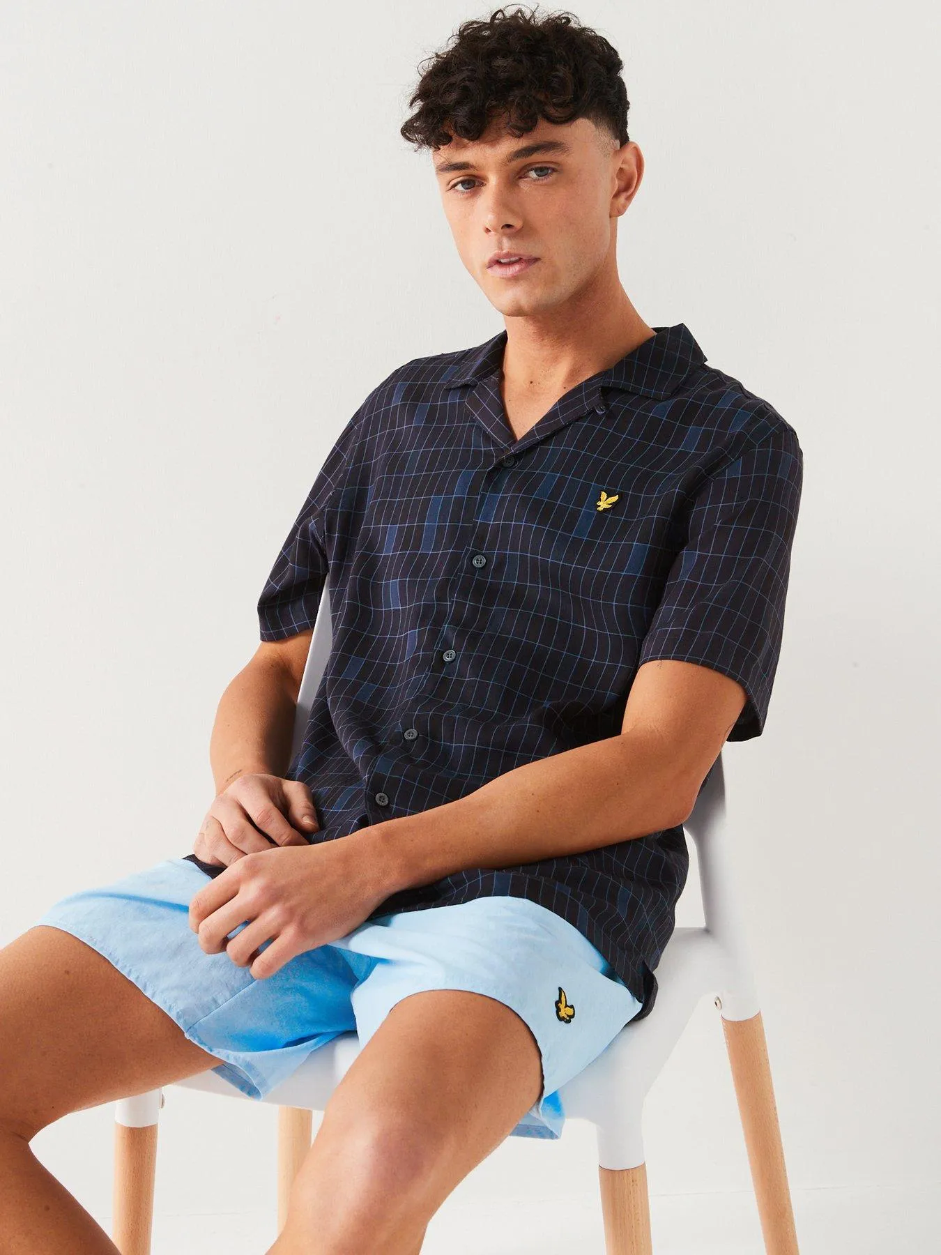 Lyle & Scott Plain Swim Shorts - Light Blue