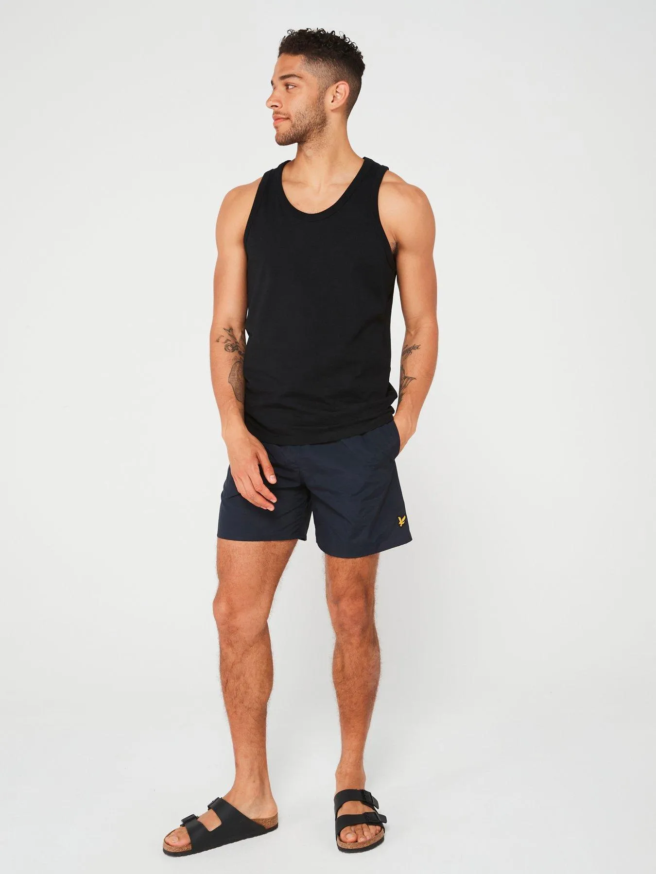 Lyle & Scott Plain Swim Shorts - Navy