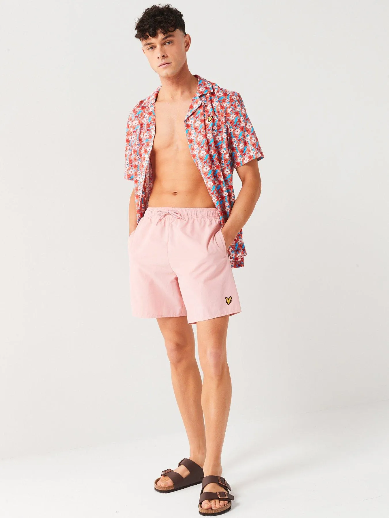 Lyle & Scott Plain Swim Shorts - Pink