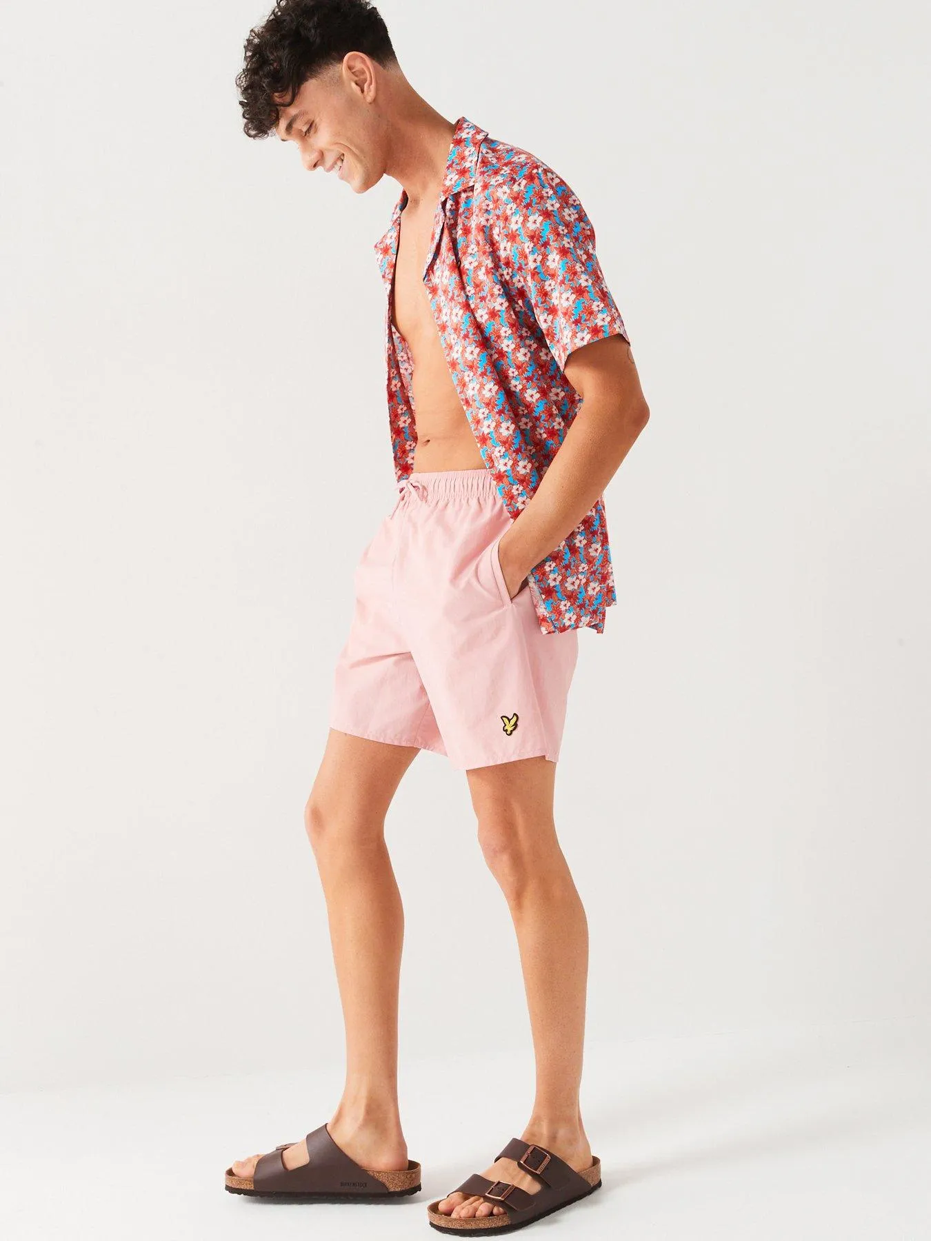 Lyle & Scott Plain Swim Shorts - Pink