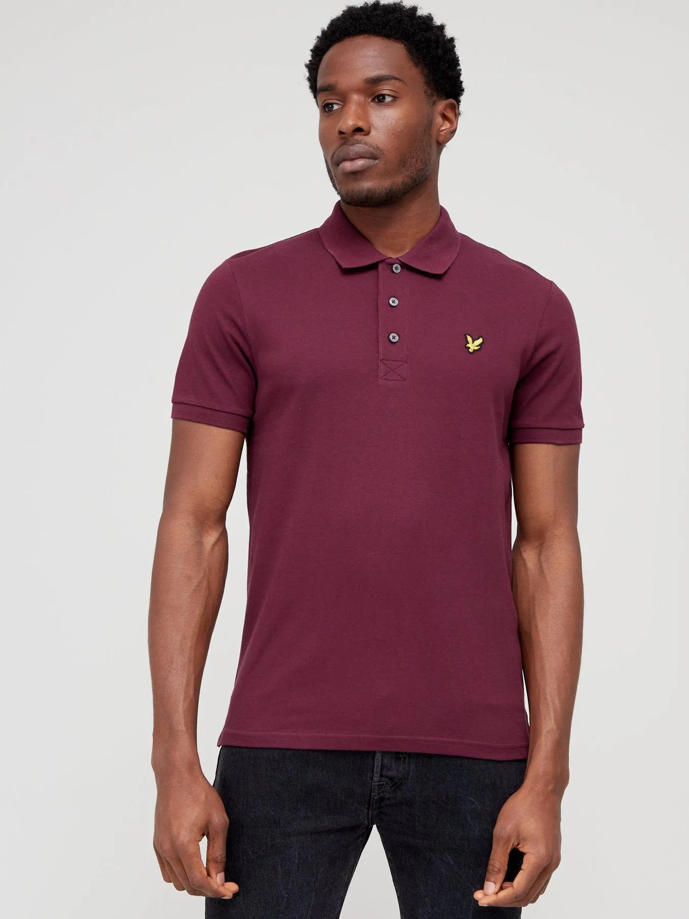 Lyle & Scott Regular Fit Logo Polo Shirt - Dark Red