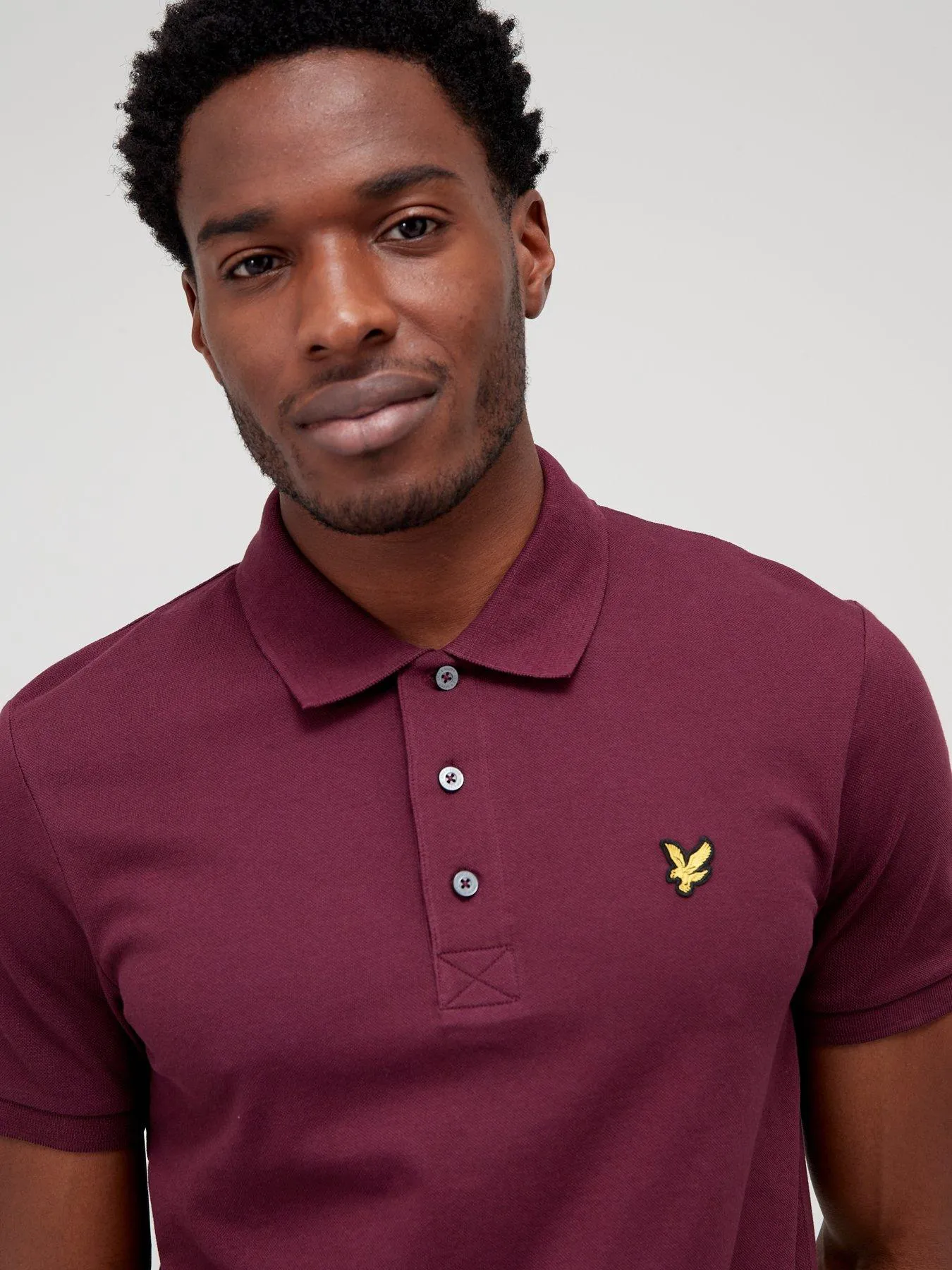 Lyle & Scott Regular Fit Logo Polo Shirt - Dark Red