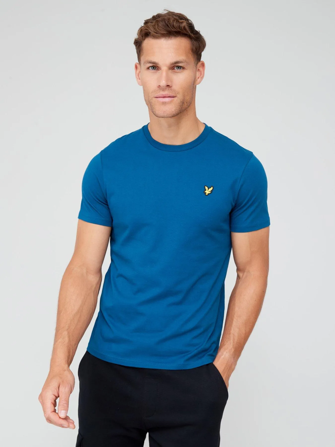 Lyle & Scott Regular Fit Plain T-Shirt - Navy