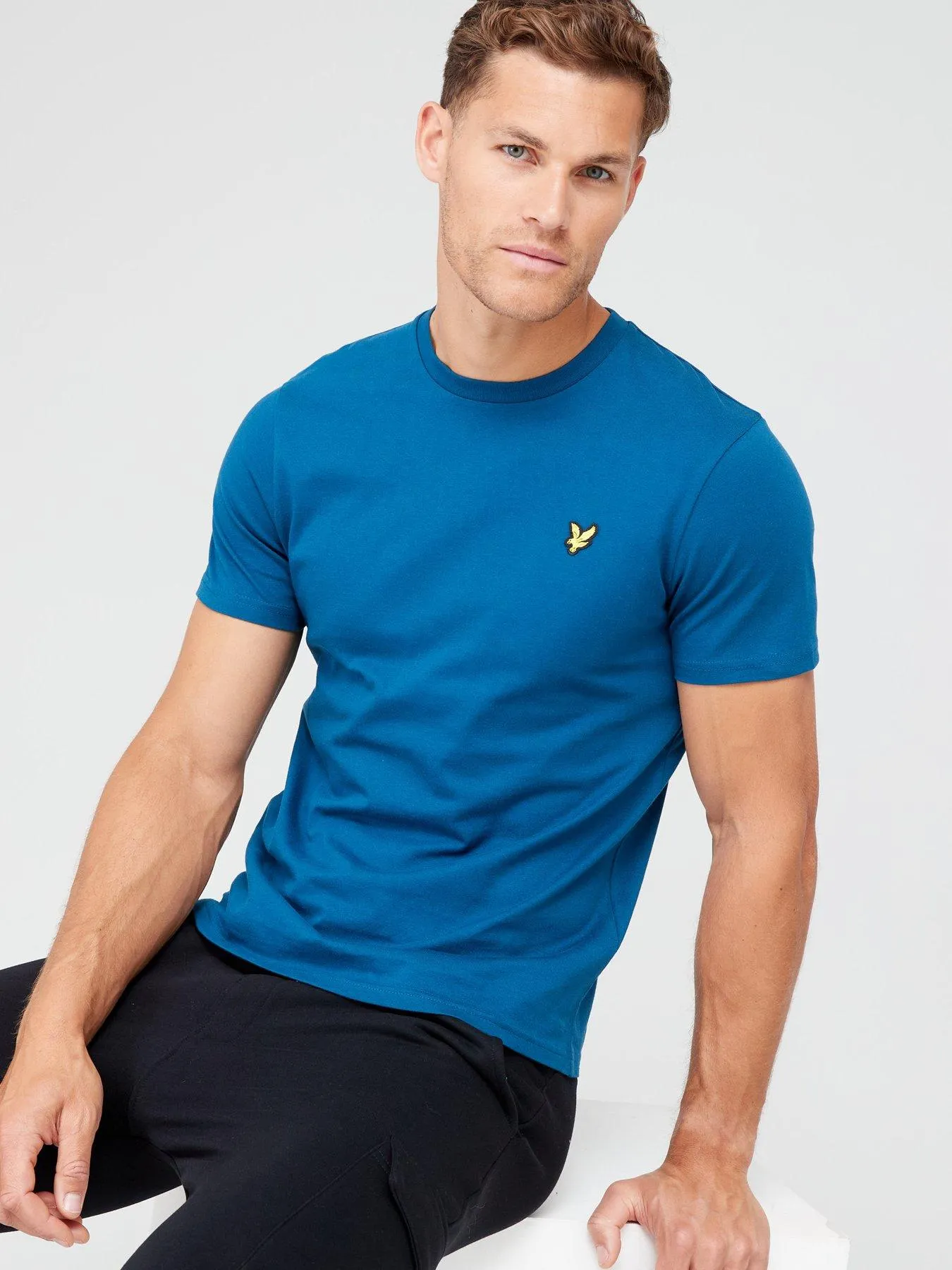 Lyle & Scott Regular Fit Plain T-Shirt - Navy