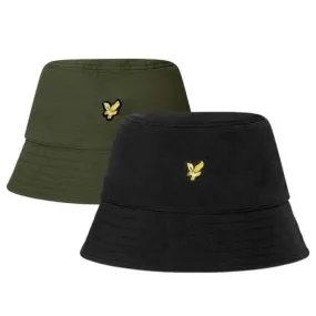 Lyle & Scott Ripstop Reversible Bucket Hat Jet Black / Olive