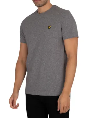 Lyle &amp; Scott Organic Cotton Plain T-Shirt - Mid Grey Marl