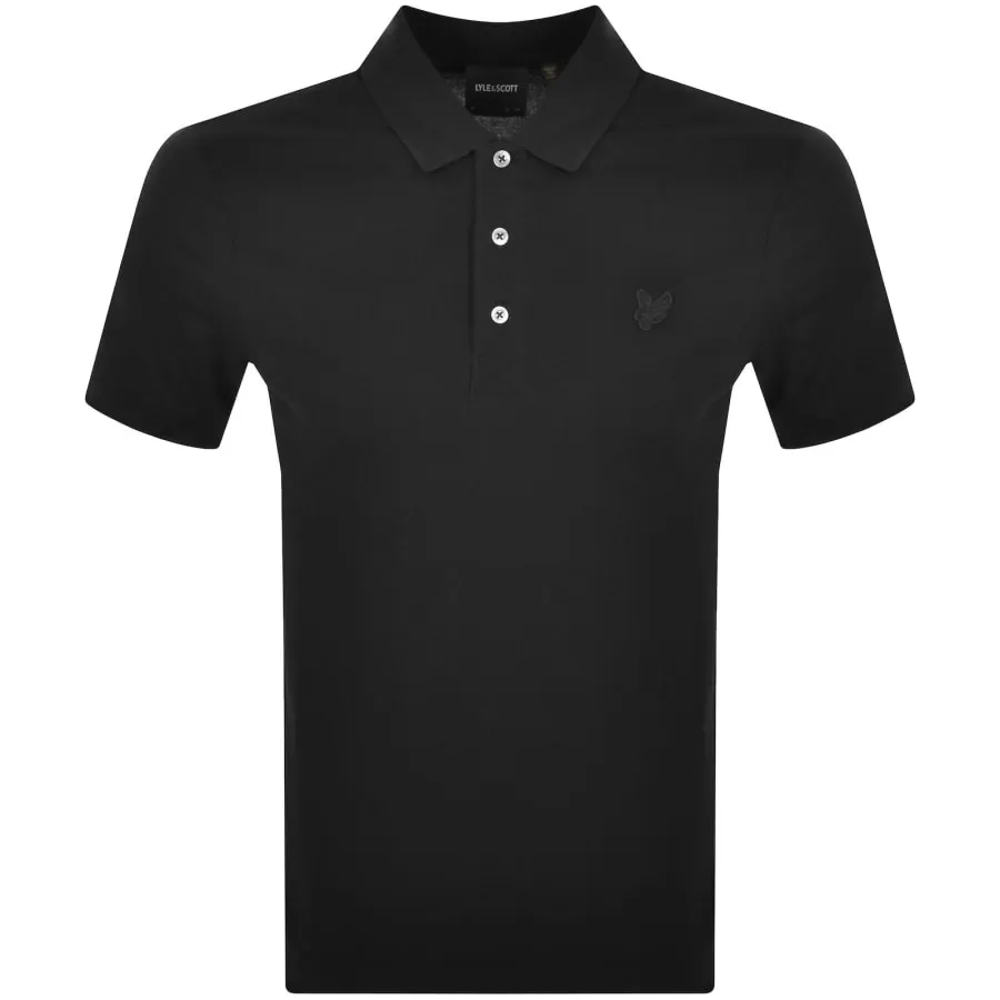 Lyle And Scott Tonal Eagle Polo T Shirt Black