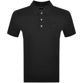 Lyle And Scott Tonal Eagle Polo T Shirt Black