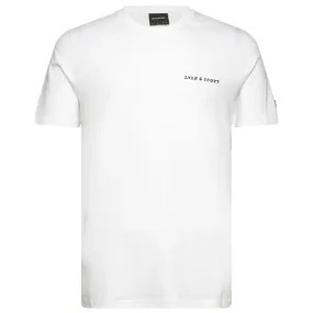 Lyle Scott Embroidered Logo Plain White T Shirt