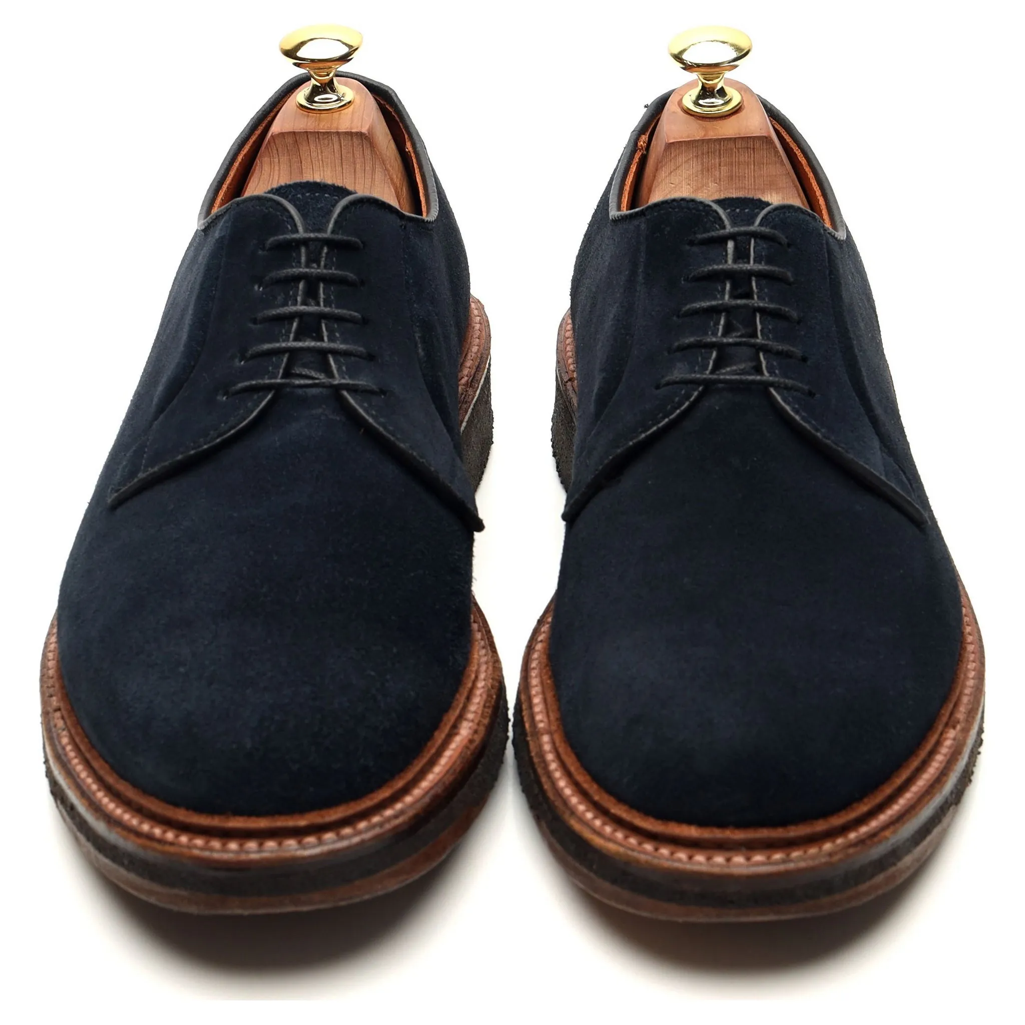 'M5405' Navy Blue Suede Derby UK 8 US 8.5 E