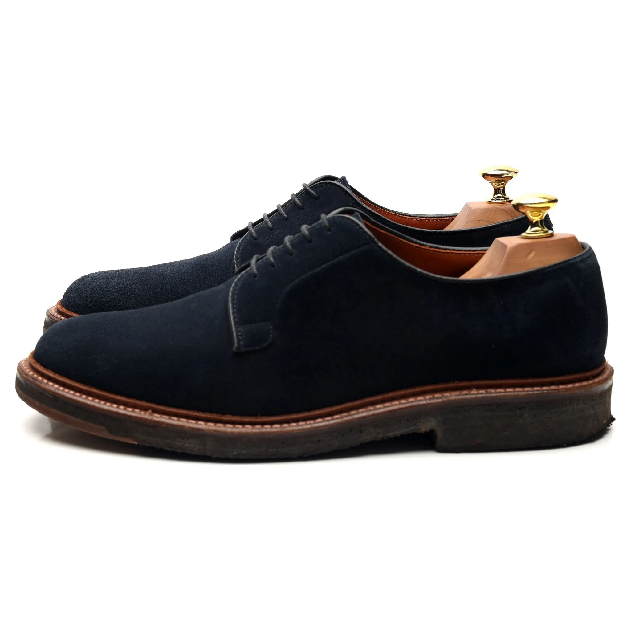 'M5405' Navy Blue Suede Derby UK 8 US 8.5 E