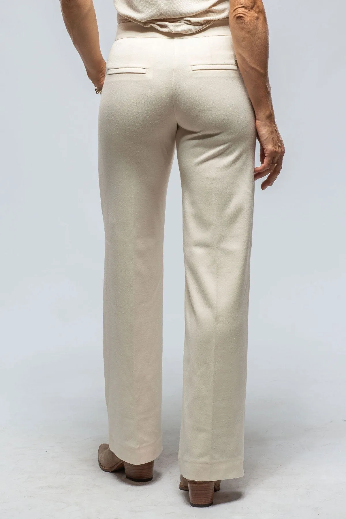 MAC Chiara Knit Trouser in Vintage White