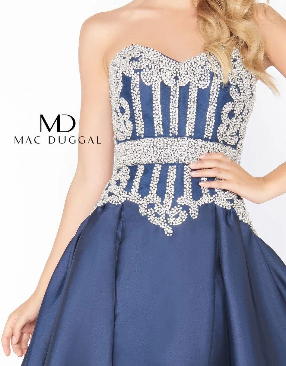 Mac Duggal 62894 Prom Long Strapless Ball Gown