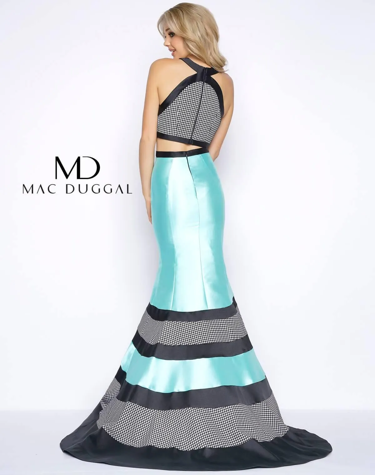 Mac Duggal 65913 Prom Long Two Piece Mermaid Gown