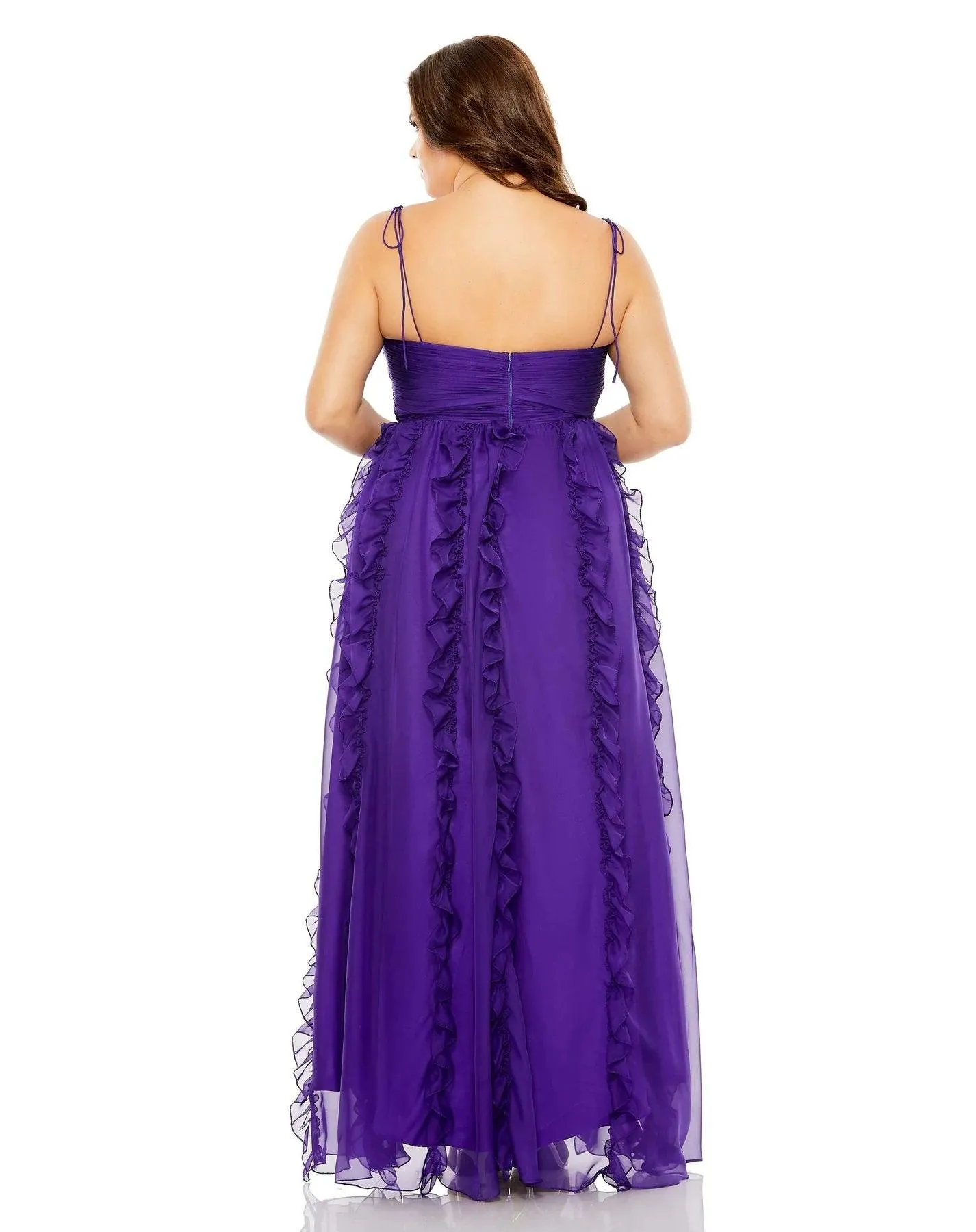 Mac Duggal 68543 Fabulouss Plus Size Long Chiffon Dress