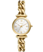 Macy's Fossil Women's Carlie Three-Hand -Tone Stainless Steel Watch 28mm