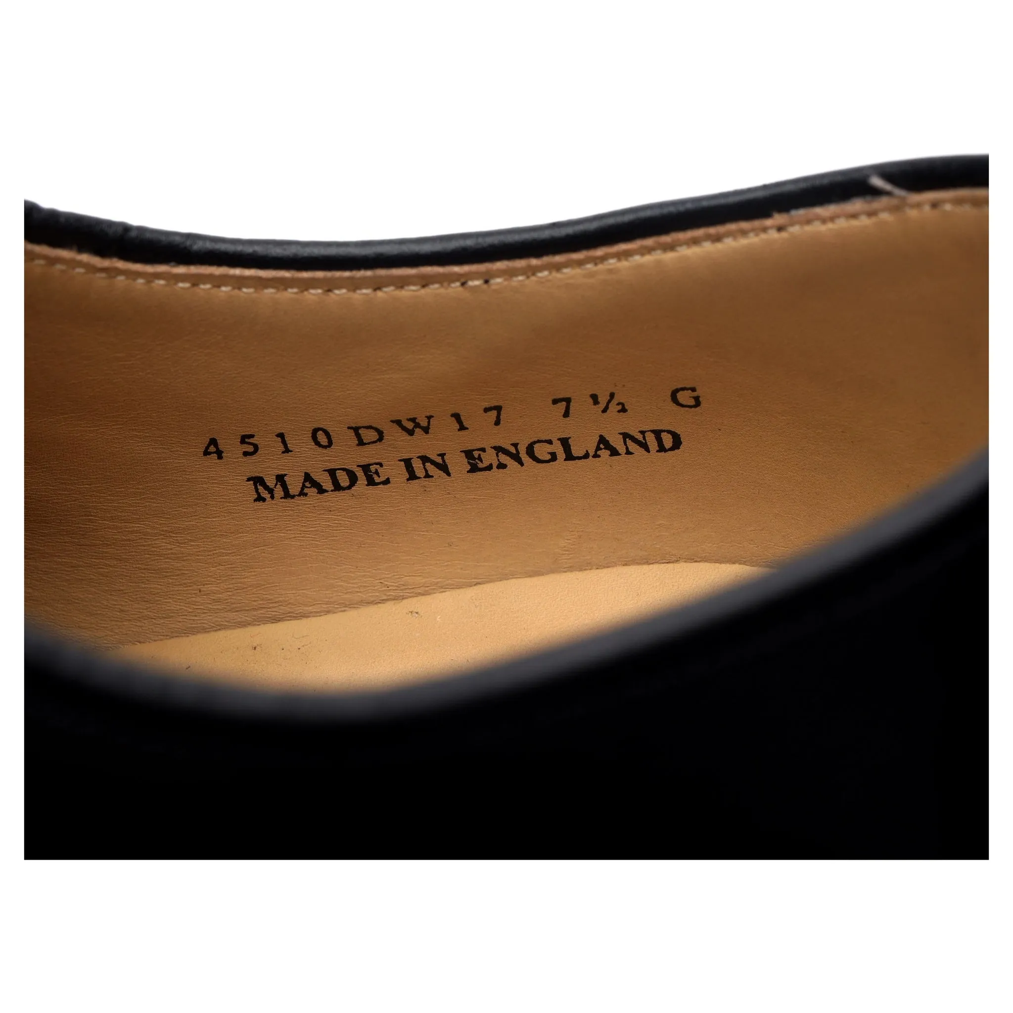 'March' Black Leather Derby UK 7.5 G