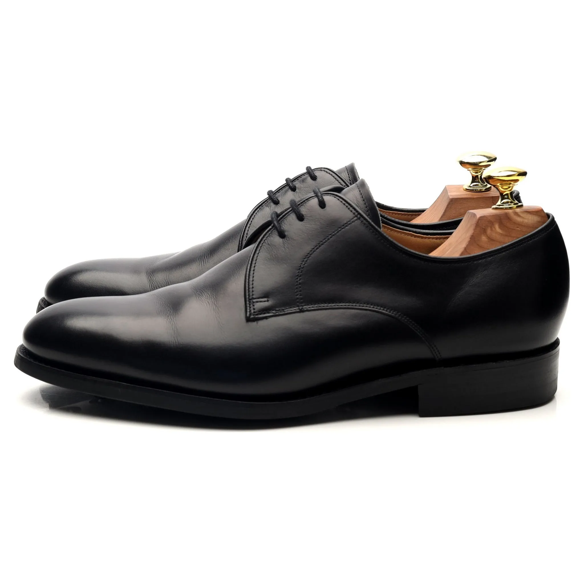 'March' Black Leather Derby UK 7.5 G