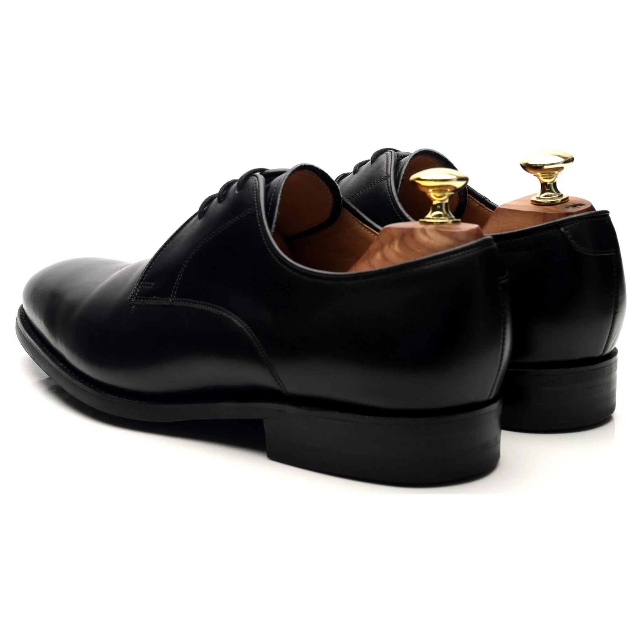 'March' Black Leather Derby UK 7.5 G