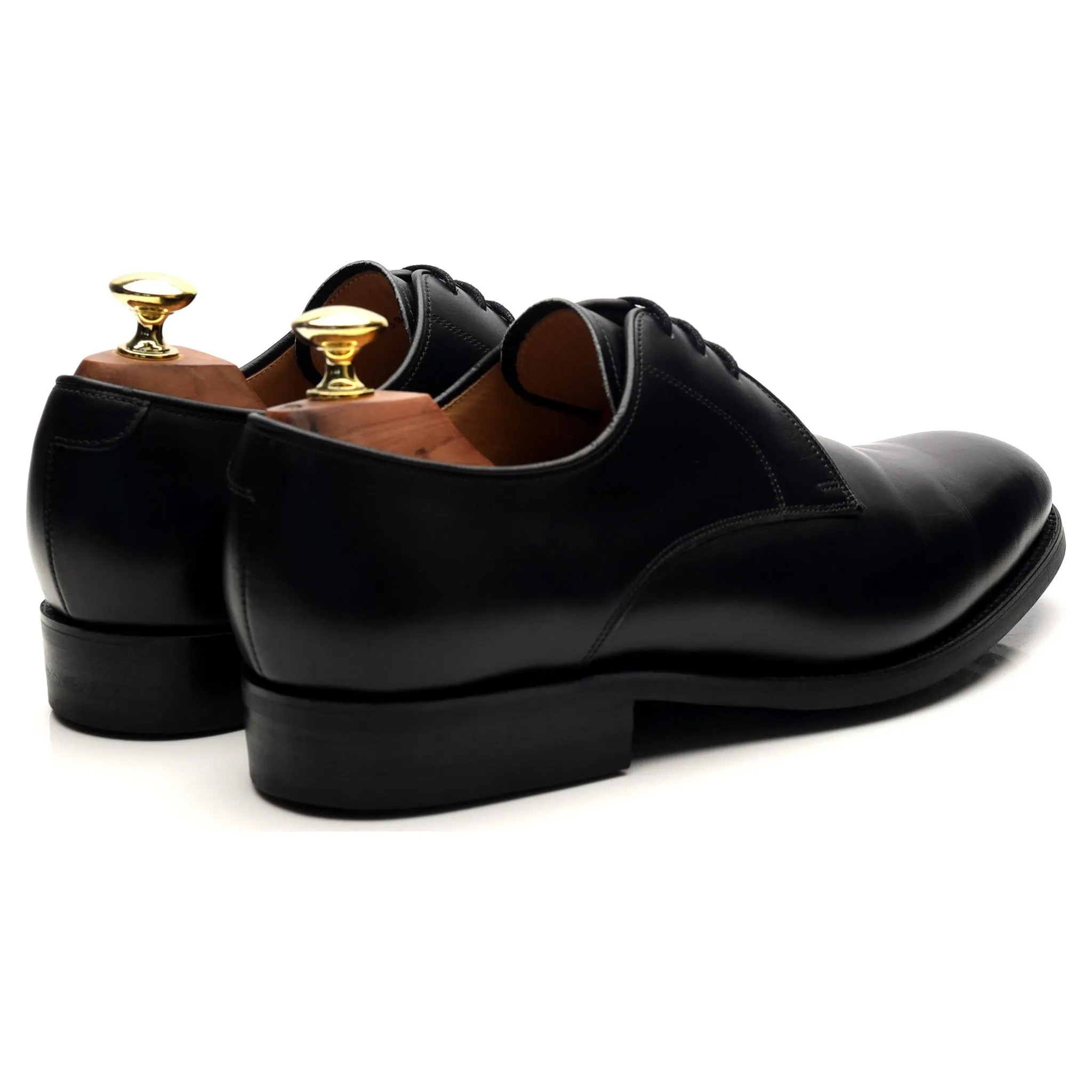 'March' Black Leather Derby UK 7.5 G