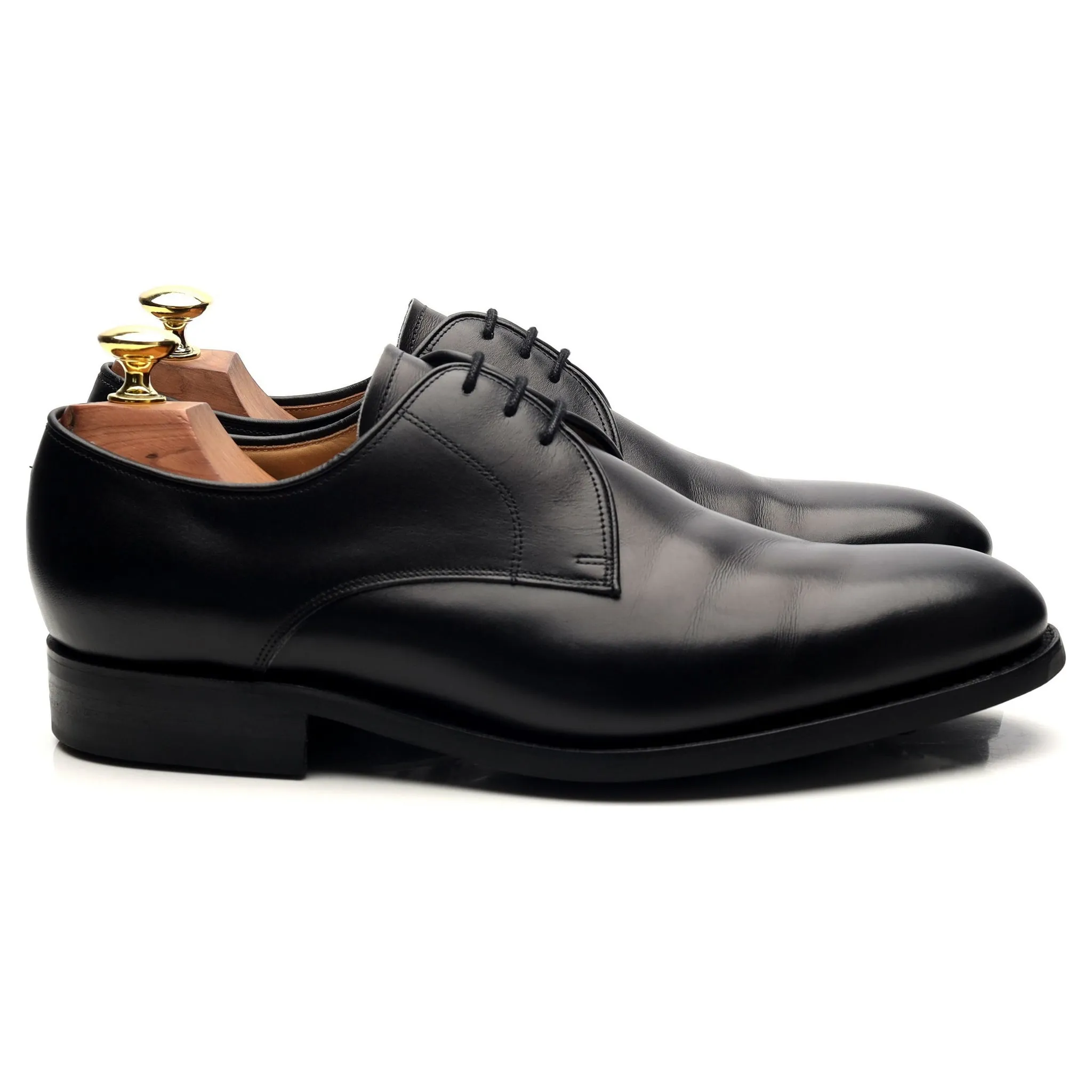 'March' Black Leather Derby UK 7.5 G