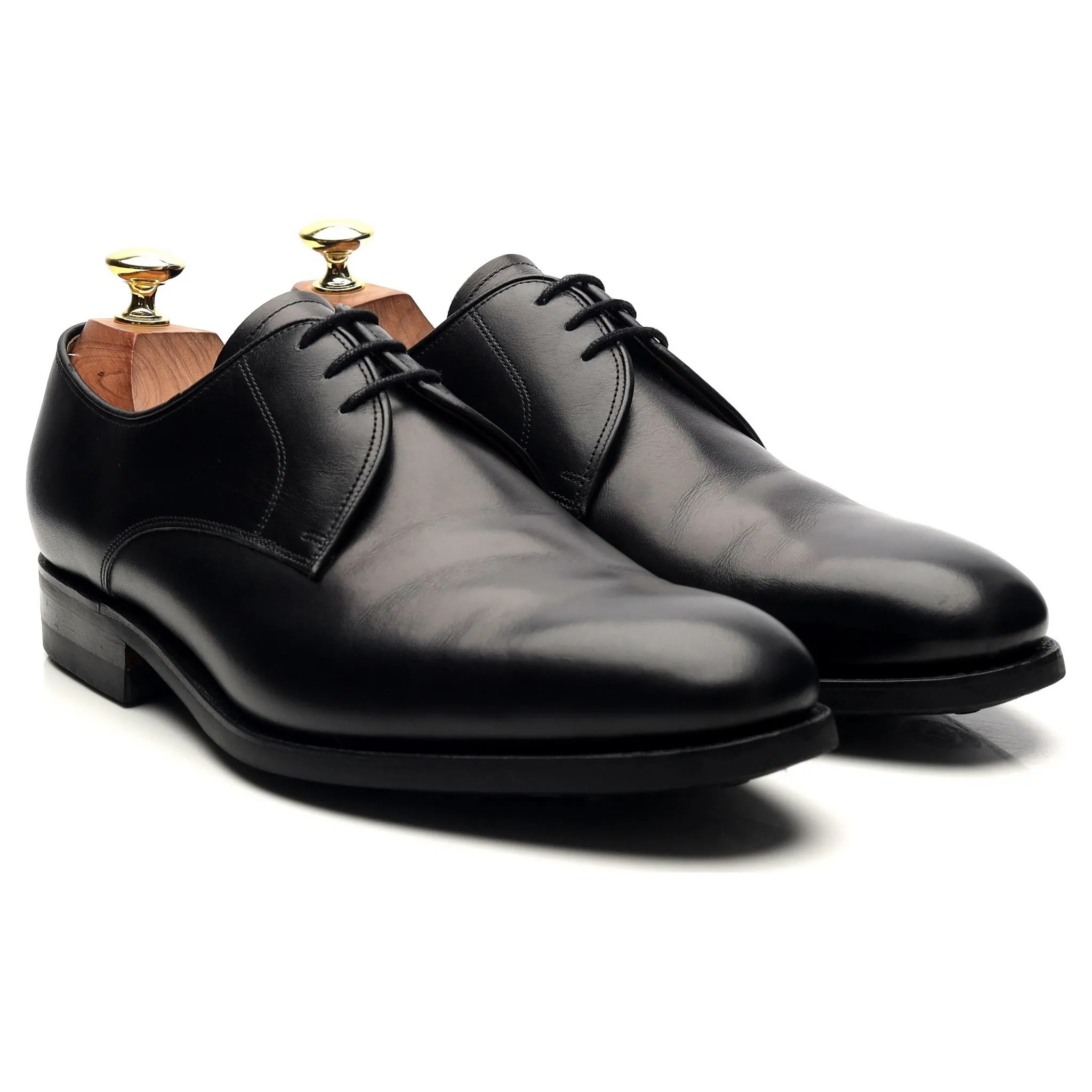 'March' Black Leather Derby UK 7.5 G