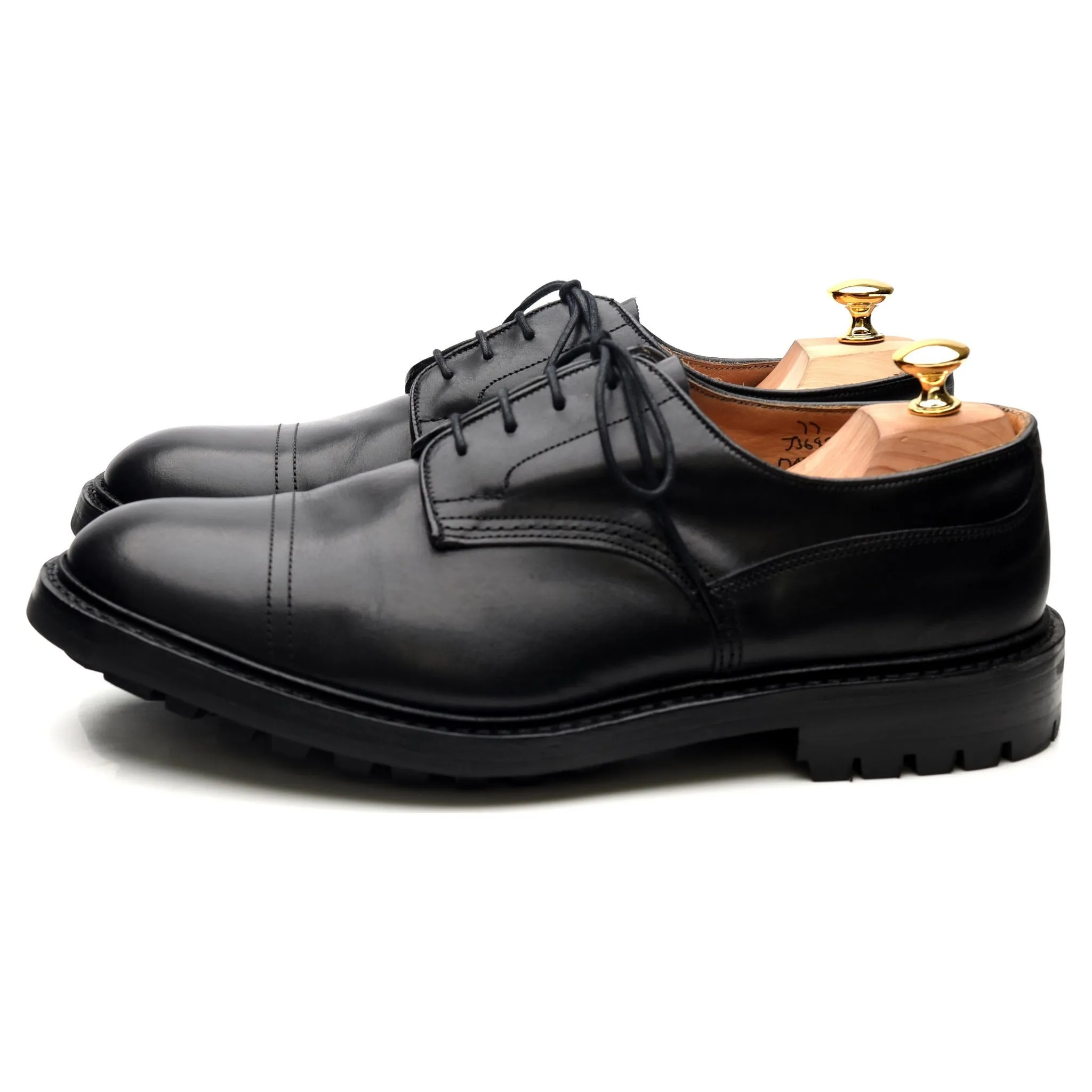 'Matlock' Black Leather Derby UK 10.5