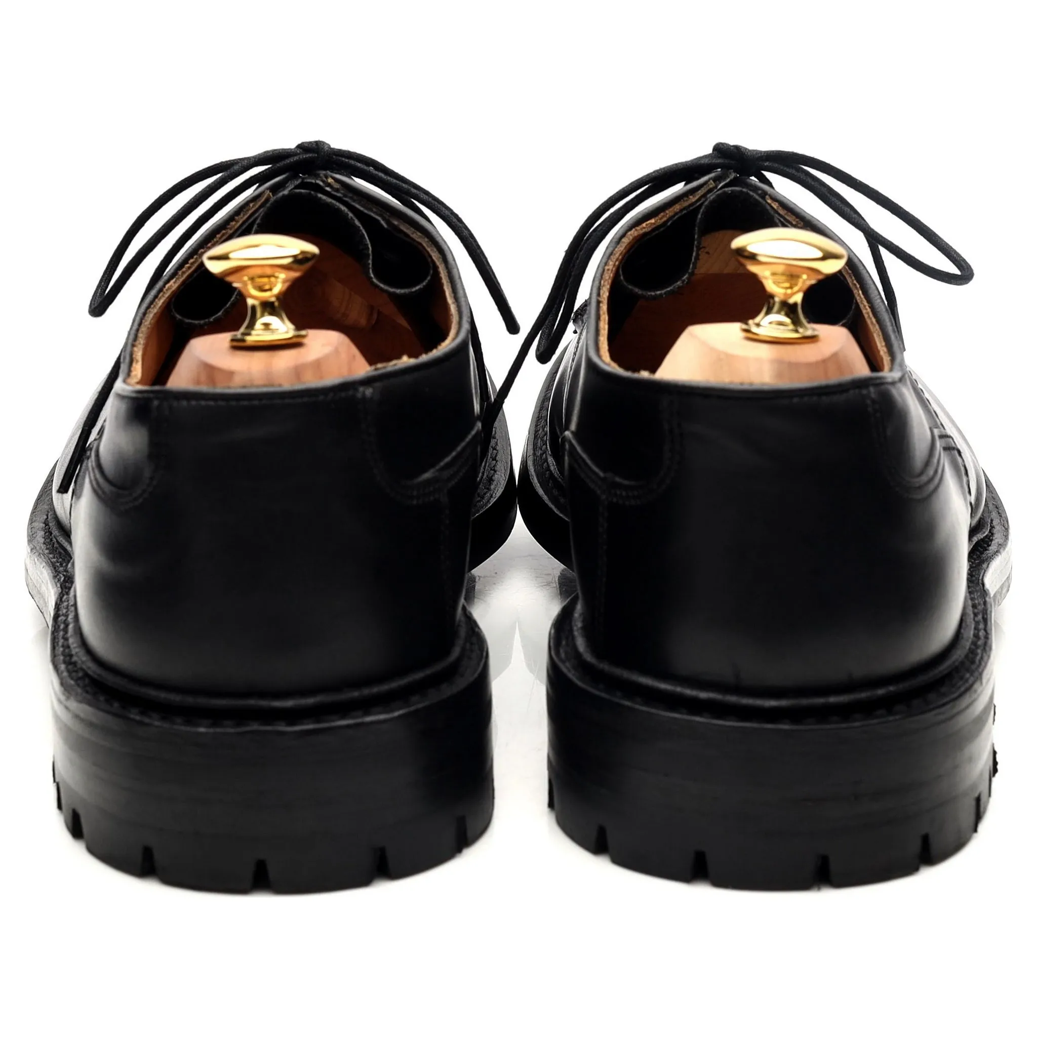 'Matlock' Black Leather Derby UK 10.5