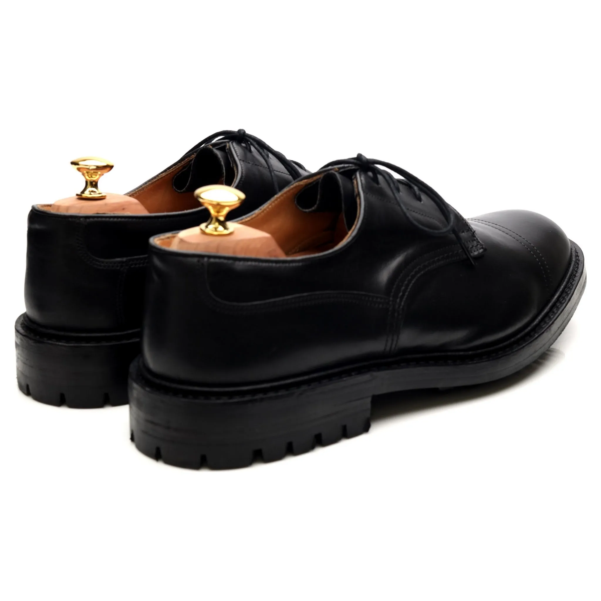 'Matlock' Black Leather Derby UK 10.5