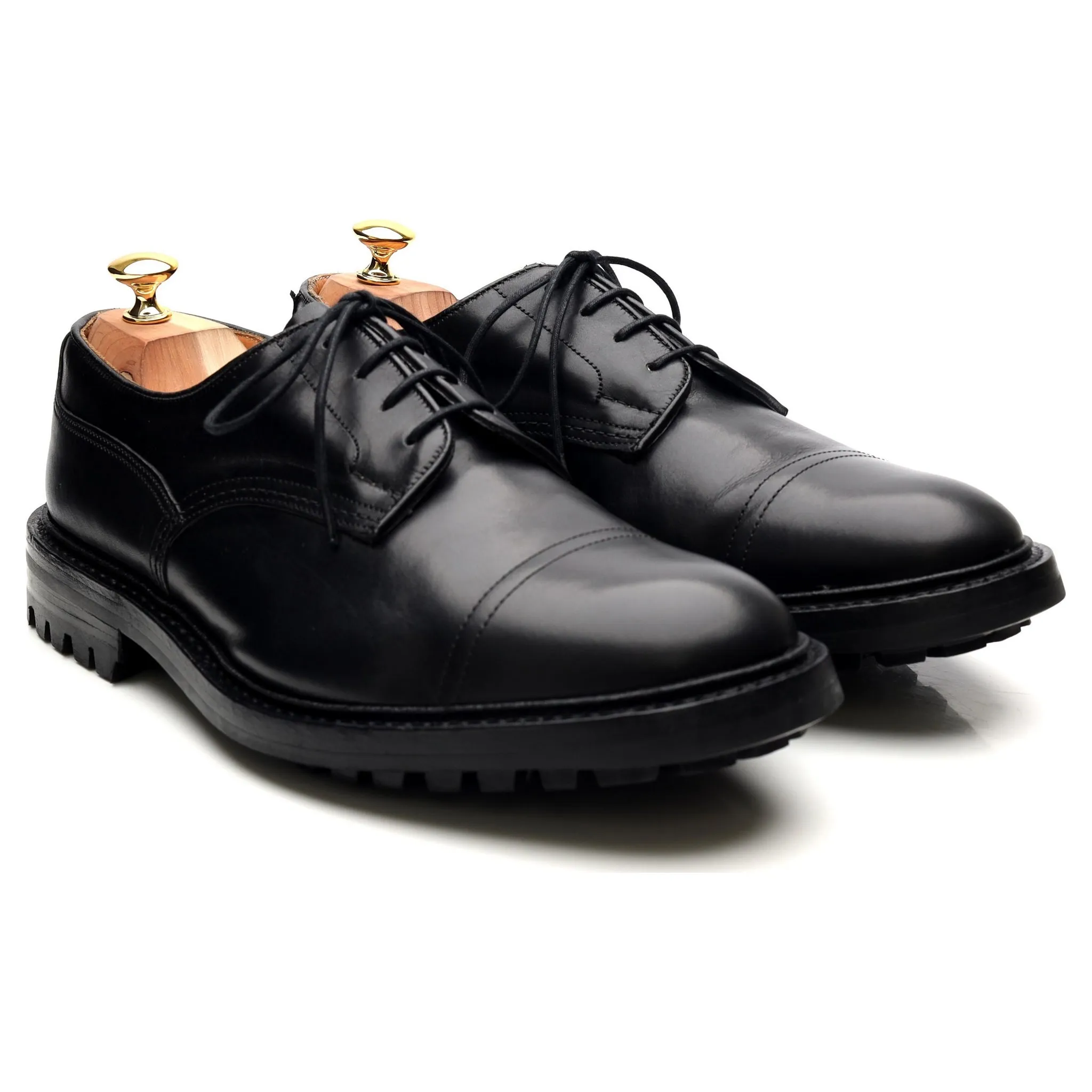 'Matlock' Black Leather Derby UK 10.5