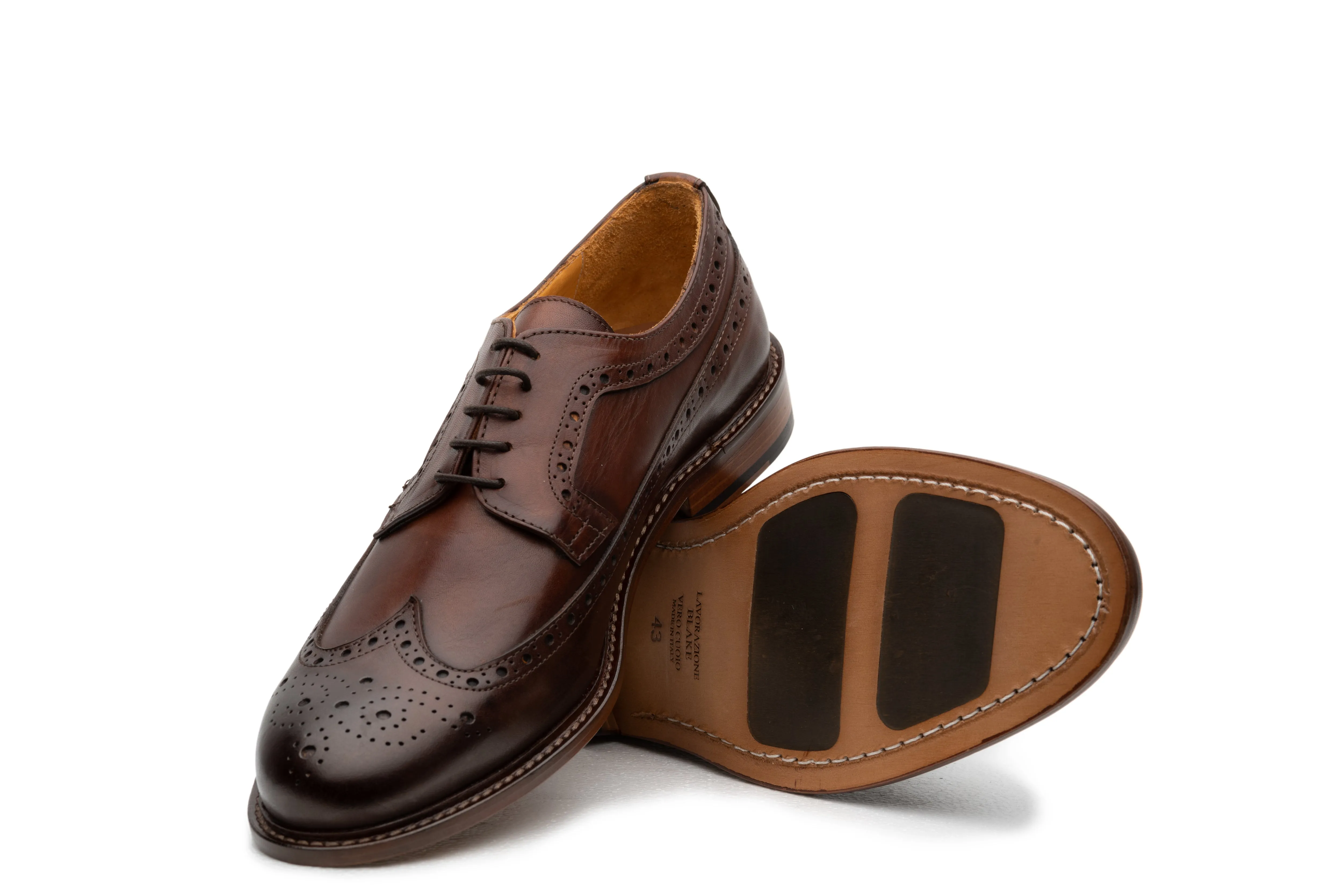 Medium Brown Brogue Derby D