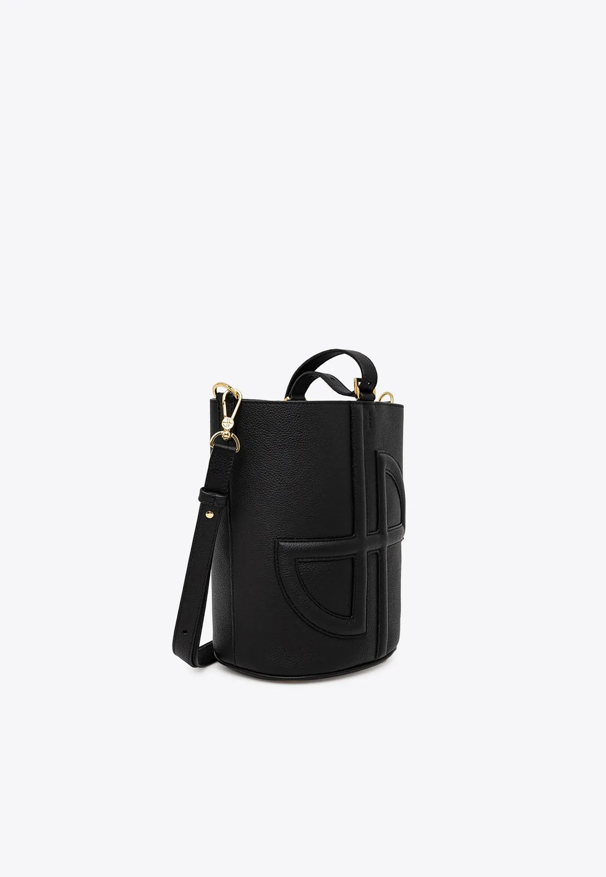 Medium JP Embossed Leather Bucket Bag