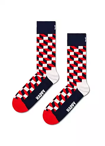 Mens 3 Pack Classic Filled Optic Socks by Happy Socks | Look Again